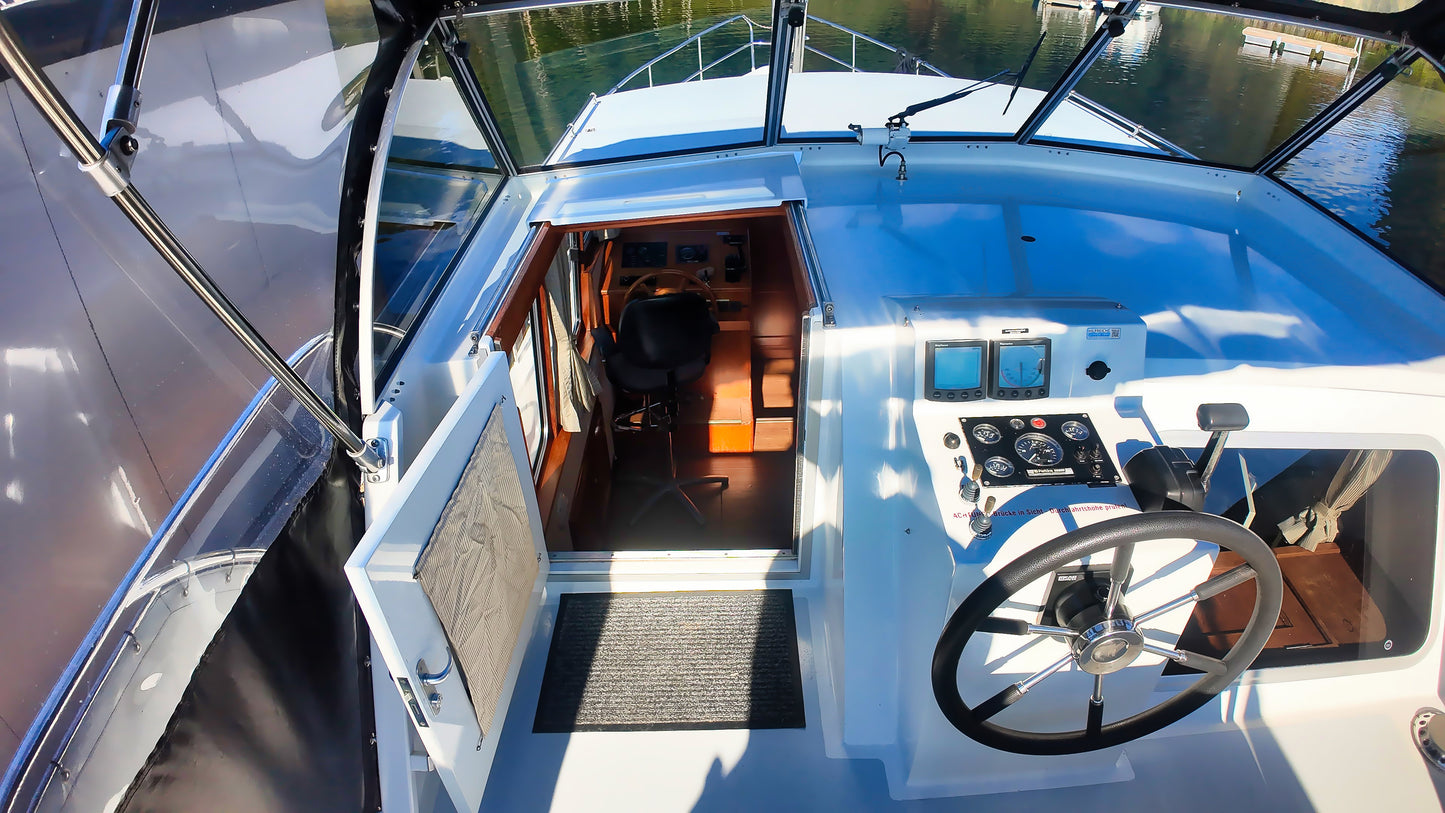 Skiron 35 Motoryacht Stahlyacht Boot Motorboot Yacht Schiff